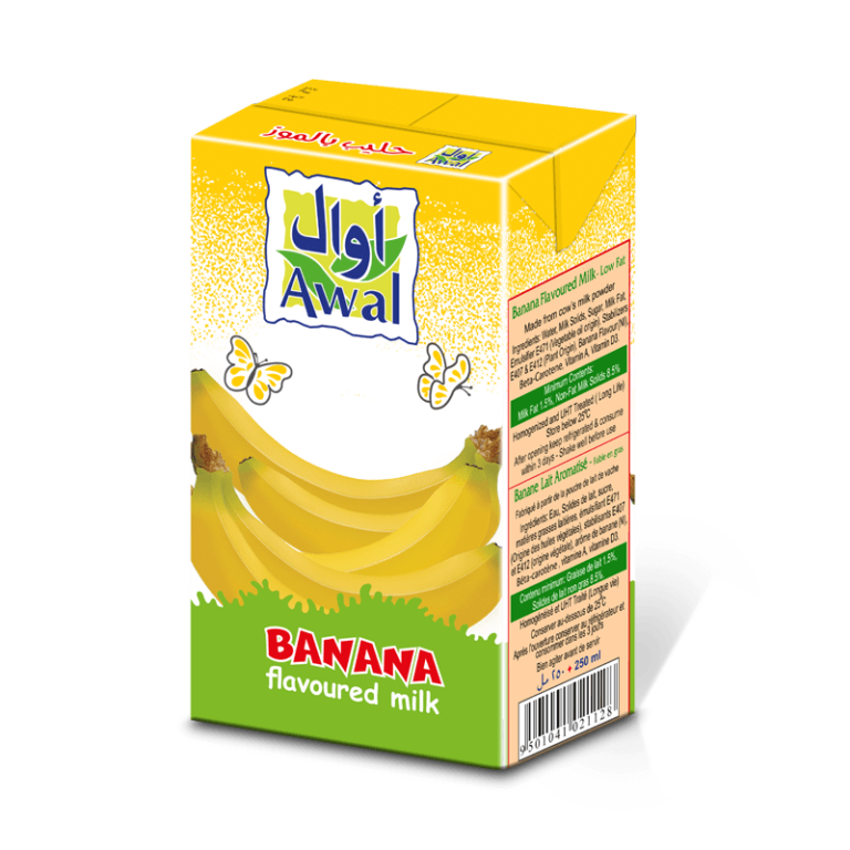 Awal Banana Flavoured Milk – Awal Dairy Company W.L.L